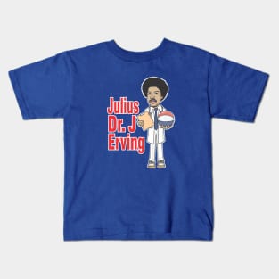 NBA Legend Julius Dr. J Erving Kids T-Shirt